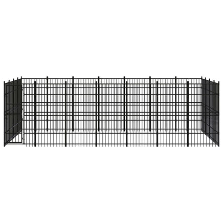 Outdoor Dog Kennel Steel 25.8 m²