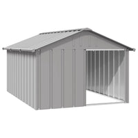 Dog House Grey 116.5x153x81.5 cm Galvanised Steel