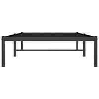 Metal Bed Frame Black 92x187 cm Single
