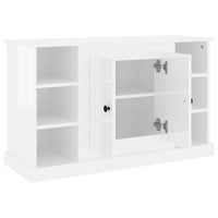 Sideboard High Gloss White 100x35.5x60 cm Engineered Wood