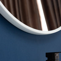 90cm Round Wall Mirror Bathroom Makeup Mirror by Della Francesca Kings Warehouse 