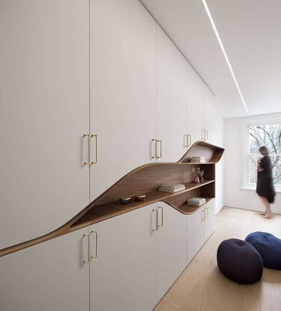 96mm Polished gold Furniture Kitchen Bathroom Cabinet Handles Drawer Bar Handle Pull Knob Kings Warehouse