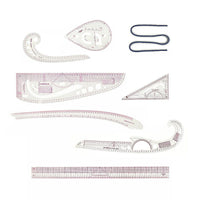 9pc French Curve Ruler Set DIY Sewing Pattern Measuring Tool for Dressmaker Kings Warehouse 