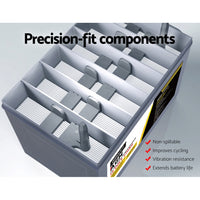 AGM Deep Cycle Battery 12V 170Ah Box Portable Solar Caravan Camping