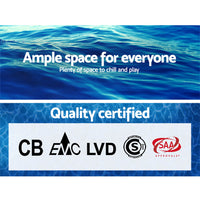 Swimming Pool 366x76cm Steel Frame Round Above Ground Pools w/ Filter Pump 6473L