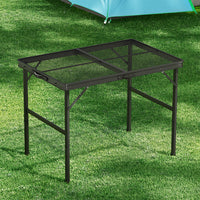 Folding Camping Table 90CM Portable Outdoor Picnic BBQ Aluminium Desk