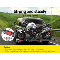 Motorcycle Motorbike Carrier Rack Arm Dirt Bike Ramp 2"Towbar Steel Black,Motorcycle Motorbike Carrier Rack Arm Dirt Bike Ramp 2"Towbar Steel Black