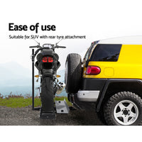 Motorcycle Motorbike Carrier Rack Ramp 2"Towbar Adjustable Height Black,Motorcycle Motorbike Carrier Rack Ramp 2"Towbar Adjustable Height Black