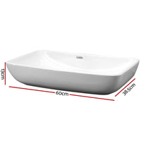 Cefito Bathroom Basin Ceramic Vanity Sink Hand Wash Bowl 60x38cm