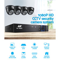 CCTV Security System 4CH DVR 4 Cameras 1080p