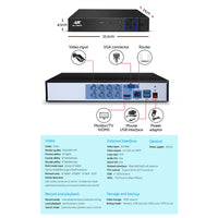 CCTV Security System 8CH DVR 4 Cameras 1080p