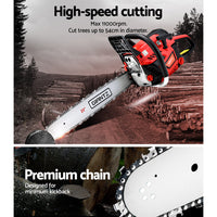 Chainsaw Petrol 52CC 20" Bar Commercial E-Start Pruning Chain Saw,Chainsaw Petrol 52CC 20" Bar Commercial E-Start Pruning Chain Saw 4.0HP