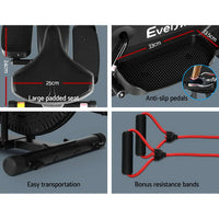 Exercise Bike 4 in 1 Elliptical Cross Trainer Home Gym Indoor Cardio