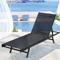 Sun Lounger Outdoor Lounge Setting Chair Adjustable Patio Furniture Pool