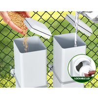 Chicken Feeder Water Dispenser Automatic Waterer Poultry Food Drinker 4L