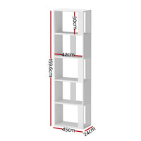 Bookshelf 5 Tiers - LINA White