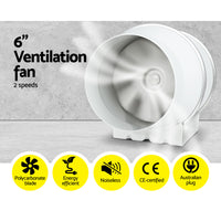 6"Ventilation Kit Fan Grow Tent Kit Carbon Filter Duct Speed Controlled,6"Ventilation Kit Fan Grow Tent Carbon Filter Duct Speed Controlled