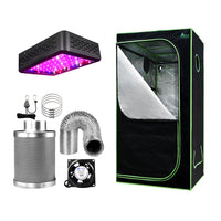 Grow Tent Light Kit 60x60x140CM 600W LED 4" Vent Fan,Grow Tent Light Kit LED 600W Full Spectrum 4" Vent 60x60x140CM
