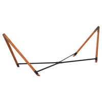 Wooden Hammock Chair with Stand Linen Hammock Bed Timber Steel 200KG