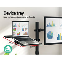 Monitor Arm Desk Mount Laptop Tray