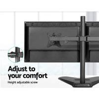 Monitor Arm Stand Dual Black