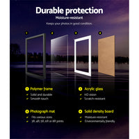 Photo Frames Art Holder 11PCS 5x7" 6x8" 8x10" Black