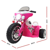 Kids Ride On Motorcycle Motorbike Car Harley Style Electric Toy Police Bike