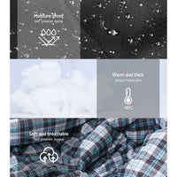 Weisshorn Sleeping Bag Double Pillow Thermal Camping Hiking Tent Grey -10ýÿC