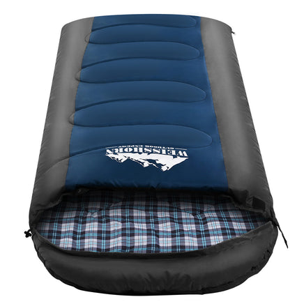 Weisshorn Sleeping Bag Single Thermal Camping Hiking Tent Blue -20ýÿC