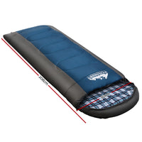 Weisshorn Sleeping Bag Single Thermal Camping Hiking Tent Blue -20ýÿC