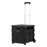 Emajin Foldable Shopping Cart Trolley Grocery Basket Rolling Wheel Portable 35KG