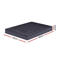 Home Bedding Mattress Topper Pillowtop 3-Zone Mat Pad Double