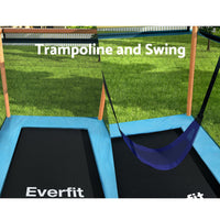 6FT Trampoline for Kids w/ Enclosure Safety Net Swing Rectangle Orange