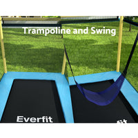 6FT Trampoline for Kids w/ Enclosure Safety Net Swing Rectangle Yellow