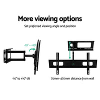 TV Wall Mount Bracket for 32"-70" LED LCD TVs Full Motion Strong Arms