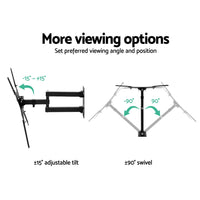 TV Wall Mount Bracket for 24"-50" LED LCD TVs Full Motion Strong Arms