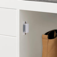 Shoe Bench Cabinet Hallway, White