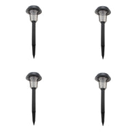 Lenoxx Wireless Solar-Powered Mosquito Killer Lamp (4-Piece, Black)