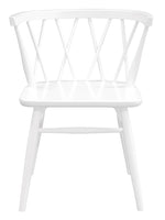 Sierra Cross Back Oak Chair - Set of 2 (White)
