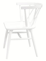Sierra Cross Back Oak Chair - Set of 2 (White)