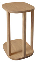 Oslo Solid Mindi Timber Side Table (Natural)