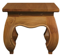 Dynasty Solid Mahogany Timber Lamp Table (Light Pecan)