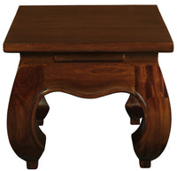 Dynasty Solid Mahogany Timber Lamp Table (Mahogany)