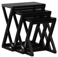 Manhattan Nest of Tables - Set of 3 (Black)