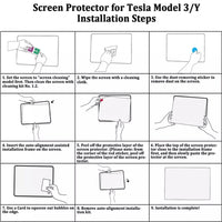 Tesla Model 3/Y Navigation Screen Tempered Glass Screen Protector Clear BD-High Definition Clear