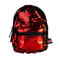 Sequin Red Green Mini Backpack