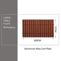 Table Plate for Cart - Large Mahogany