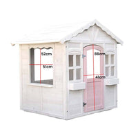 ROVO KIDS Cubby House Wooden Outdoor Playhouse Cottage Play Children Timber
