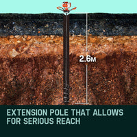 Baumr-AG Post Hole Digger 75CC Posthole Earth Auger Fence Borer Petrol Drill Bit