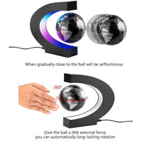 GOMINIMO Magnetic Levitation Floating Globe with LED Light (Black) GO-MGL-101-DF